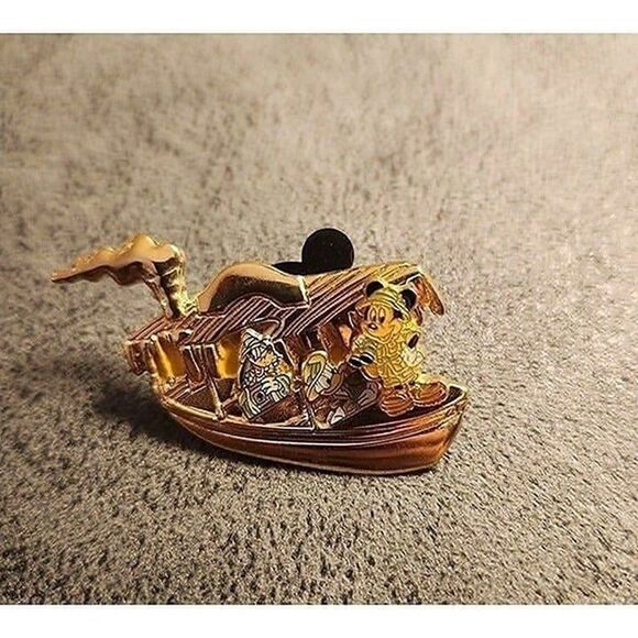 Disneyland 50th Anniversary Golden Vehicles Pins - Picture 8 of 8